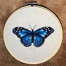Mariposa monárquica . Een project van Borduurwerk van Margarita Colombo hiriart - 24.03.2021