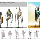 Mi Proyecto del curso: Diseño de personajes para concept art Robot profeta. Concept Art, and Traditional illustration project by jaime rico - 03.24.2021