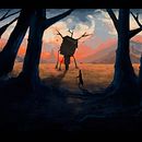 Paisaje - Psicopompo. Un progetto di Pittura digitale di Manuel Padilla - 10.06.2018