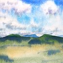Watercolour landscapes. Projekt z dziedziny Malowanie akwarelą użytkownika Nadine Buntenbeck - 27.03.2021