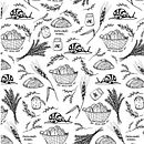 Embalagem de pão de fermentação natural. Un proyecto de Ilustración tradicional de Gabriela Orofino - 21.03.2019