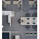 INTERIOR DE OFICINAS. 3D, Architecture, Interior Design, Furniture Design, and Making project by Elisa Rivera - 03.28.2021