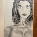 Retrato de una mujer. circa 2020 antes de domestika. Ein Projekt aus dem Bereich Traditionelle Illustration, Skizzenentwurf, Bleistiftzeichnung, Zeichnung, Porträtzeichnung und Realistische Zeichnung von Paulo y Silva - 12.08.2020