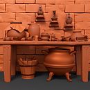 Mi Proyecto del curso: Modelado cartoon de bodegones con Maya. Projekt z dziedziny 3D i  Modelowanie 3D użytkownika Sebastian Herrera Correa - 29.03.2021