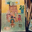 My project in Exploratory Sketchbook: Find Your Drawing Style course. Pintura projeto de Lissa De Guia - 30.03.2021