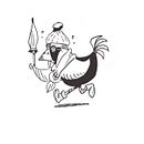 Chicken in winter (character). Un progetto di Illustrazione tradizionale di Alvise Brugnolo - 29.03.2021