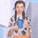 Mi Proyecto del curso: Retratos pictóricos con técnicas digitales. Un progetto di Illustrazione tradizionale e Illustrazione digitale di elsamuroart - 29.03.2021