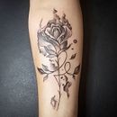 Rosa Tattoo . Projekt z dziedziny Projektowanie tatuaż użytkownika Alê Resende - 29.03.2021