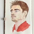 My Final Project! Charles LeClerc the F1 Driver 🏎. Un proyecto de Pintura a la acuarela de Mishal Dasani - 29.03.2021