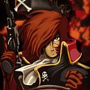 Mi Primera Ilustración vectorial : Capitán Harlock. Een project van Manga, Digitaal ontwerp y Vectorillustratie van Santiago Ayllón - 27.03.2021