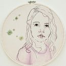 My project in Creation of Embroidered Portraits course. Desenho, Bordado, e Pintura em aquarela projeto de Sarah Faber - 10.04.2021