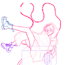Nana love boots. Digital Drawing project by Akemi Gonzalez - 03.30.2021