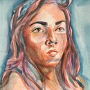My project in Artistic Portrait with Watercolors course. Un proyecto de Pintura a la acuarela de Marisol - 30.03.2021