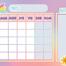 Calendarios y Planners Mensuales Ein Projekt aus dem Bereich Digitale Zeichnung und Grafikdesign von Denise Mercado - 19.03.2021