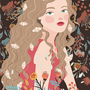 garota do outono. Un proyecto de Ilustración digital de Kamilla Borges Almeida - 01.04.2021