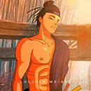 Samurai 2. Projekt z dziedziny  Animacja, Animacje 2D, Komiks, Concept art,  R, sunek,  R, sunek art, st, czn, R, sunek c, frow, Manga, Trad, c, jna ilustracja, Ilustracja c i frowa użytkownika Loreto Vargas Guerrero - 02.04.2021