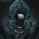 Alien illustration on Procreate. Un proyecto de Dibujo digital e Ilustración tradicional de Martin Mariano Hernandez Tena - 02.04.2021