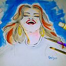 Dibujo / Pintura - Selena G. Drawing, Portrait Drawing, Acr, and lic Painting project by Emely Rosales - 03.10.2021