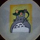 Projeto Totoro. Bordado, e Pintura em aquarela projeto de angfz83 - 03.04.2021