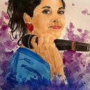 Retrato en acuarela. Een project van  Portrettekening y Aquarelschilderen van Catalina Ramírez Muñoz - 03.04.2021