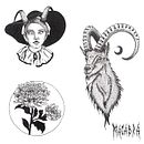 Mi Proyecto del curso: Diseño de tatuajes Blackwork. Een project van  Tatoeageontwerp van Javiera Bloomfield - 03.04.2021
