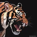 Tiger. Ilustração digital projeto de Rebecca Paramio Nave - 01.04.2021