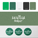 Healthy Market -Branding- 🌿. Een project van  Br e ing en identiteit van Andrea García - 04.04.2021
