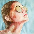 Mi Proyecto del curso: Retrato artístico en acuarela. Un progetto di  di mcarmen_torres_m - 04.04.2021
