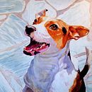 Acuarela Realista de Mascota y Proceso en Video. Een project van Aquarelschilderen van Julian Cortary - 05.04.2021