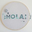 Mi Proyecto del curso: Hola 🌸 . Un proyecto de Bordado de Ines Urbiso Fonseca - 05.04.2021