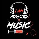 Addicted to Music. Design de logotipo projeto de Edgardo Macias Santos - 05.04.2021