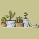 Garden suculentas. Un progetto di Illustrazione digitale di Rubén Alonso López - 04.10.2020
