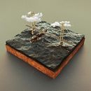Humber Bridge Diorama Ein Projekt aus dem Bereich 3-D-Animation, 3-D-Modellierung und 3-D-Design von Michael Tierney - 04.04.2021