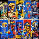 Imaginary Friends Series, a project inspired by the sanitary confinement due to Covid19. Un progetto di Pittura acrilica e Collage di Salaheddine Bouanani S. Din - 06.04.2021