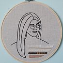 Mi Proyecto del curso: Retrato lineal bordado. Embroider project by Viviana - 04.06.2021
