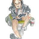 Gamer. Een project van Traditionele illustratie van marta gil lopez - 07.04.2021