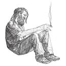 Portada para la novela "Un vagabundo en mi sopa". Pencil Drawing, and Digital Illustration project by Bea Ortiz Wario - 04.08.2020