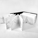 Travel Diary - Accordion Book . Design grafic, Legarea cărților, Ilustrație editorială, Ilustrație cu cerneală și Caiet de schițe de Gema Calzadilla - 02.08.2020