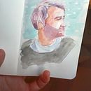 My project in  Watercolor Portrait Sketchbook course. Un proyecto de Sketchbook y Pintura a la acuarela de Citla Flores - 08.04.2021