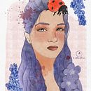 My project in Illustration Techniques with Digital Watercolor course. Un proyecto de Dibujo digital, Pintura digital, Dibujo de Retrato y Pintura a la acuarela de Citla Flores - 08.04.2021