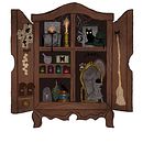 Cabinete de Bruja ilustración para cuento infantil.. Desenho digital, Ilustração tradicional e Ilustração infantil projeto de Juana Valentina Castro - 09.04.2021