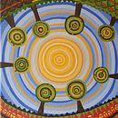 Sun-eye. Acr, and lic Painting project by Mel Koehler - 04.09.2021