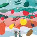Le noël de Rosetta . Un projet de Illustration jeunesse de Jeanne Thireau - 09.04.2021