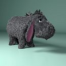 Para mi proyecto final he hecho a Igor de Winnie the Pooh . modelare 3D de Araceli Maestre Trueba - 04.09.2021