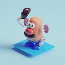 Mr. Potato Head. Un proyecto de 3D, Diseño de personajes 3D y Modelado 3D de Mohamed Chahin - 09.01.2019