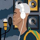 Drop the beat (AI) Ein Projekt aus dem Bereich Traditionelle Illustration von Jhonahtan Sadou - 09.04.2021