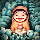 "Super Cogumelo". Digital Illustration project by Gusta Vicentini - 04.09.2021