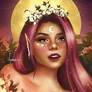 Meu projeto do curso: Retrato digital no Photoshop com um toque de fantasia. Artistic Drawing, Portrait Drawing, Traditional illustration, and Digital Illustration project by Carolyna Castro - 04.10.2021