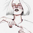 Eva creadora. Fine Arts, Artistic Drawing, Portrait Drawing, and Digital Drawing project by Emma Remis - 04.10.2021