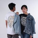 T-shirt painting (Local Content Pattern) . % Fionna Clarissa tarafından hazırlanan Akrilik Bo, Ve ama projesi - 04.11.2019